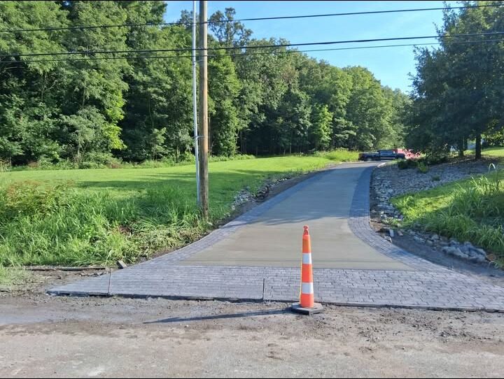 Curved Concrete Driveway