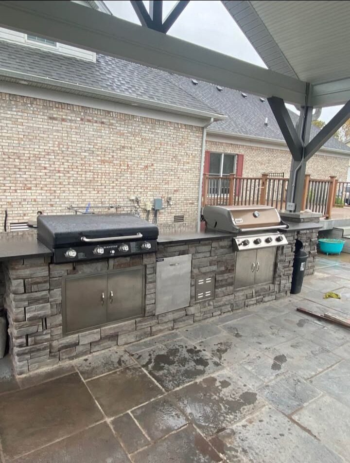 Stone Outdoor Kitchen